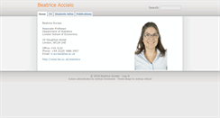 Desktop Screenshot of beatrice-acciaio.net